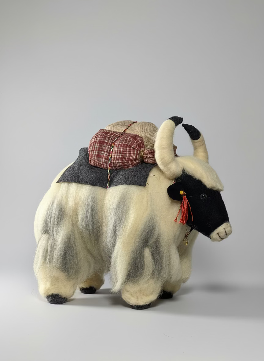 Large Felt Yaks w/ Loads