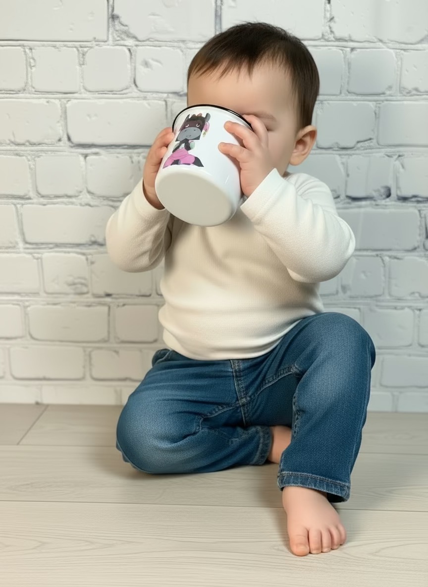 Graphic Enamel Mug- Compassion