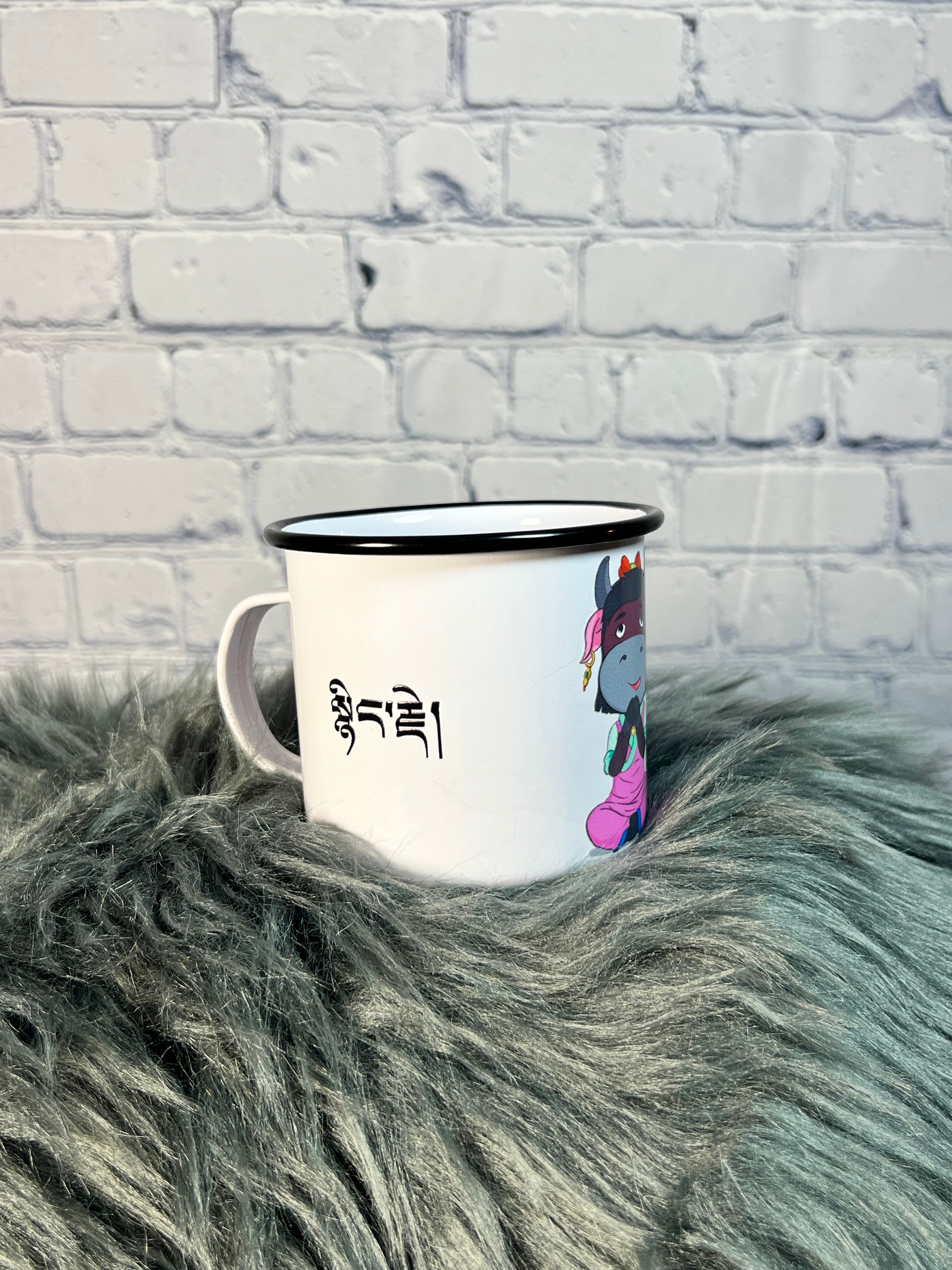 Graphic Enamel Mug- Compassion