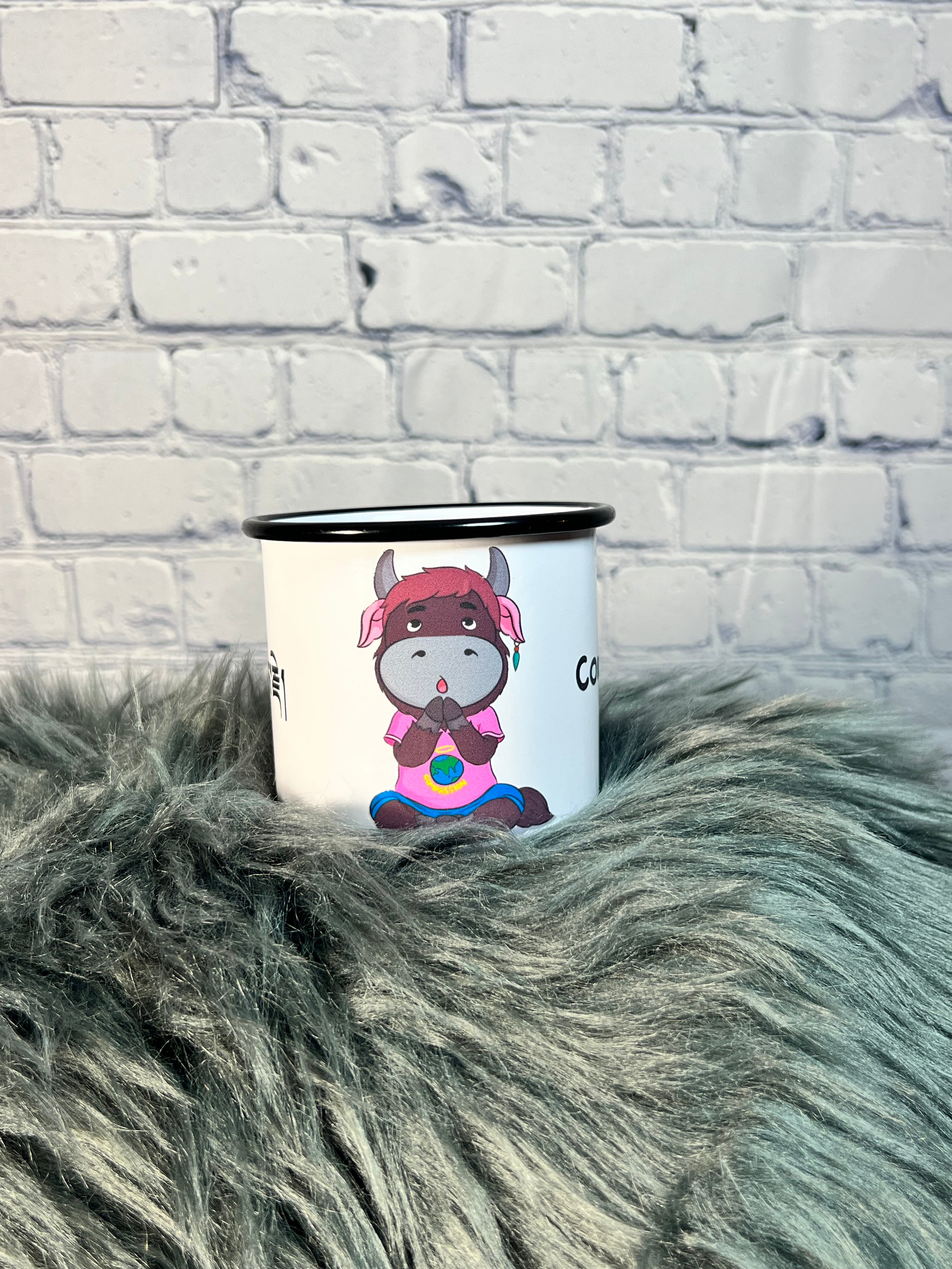 Graphic Enamel Mug- Compassion