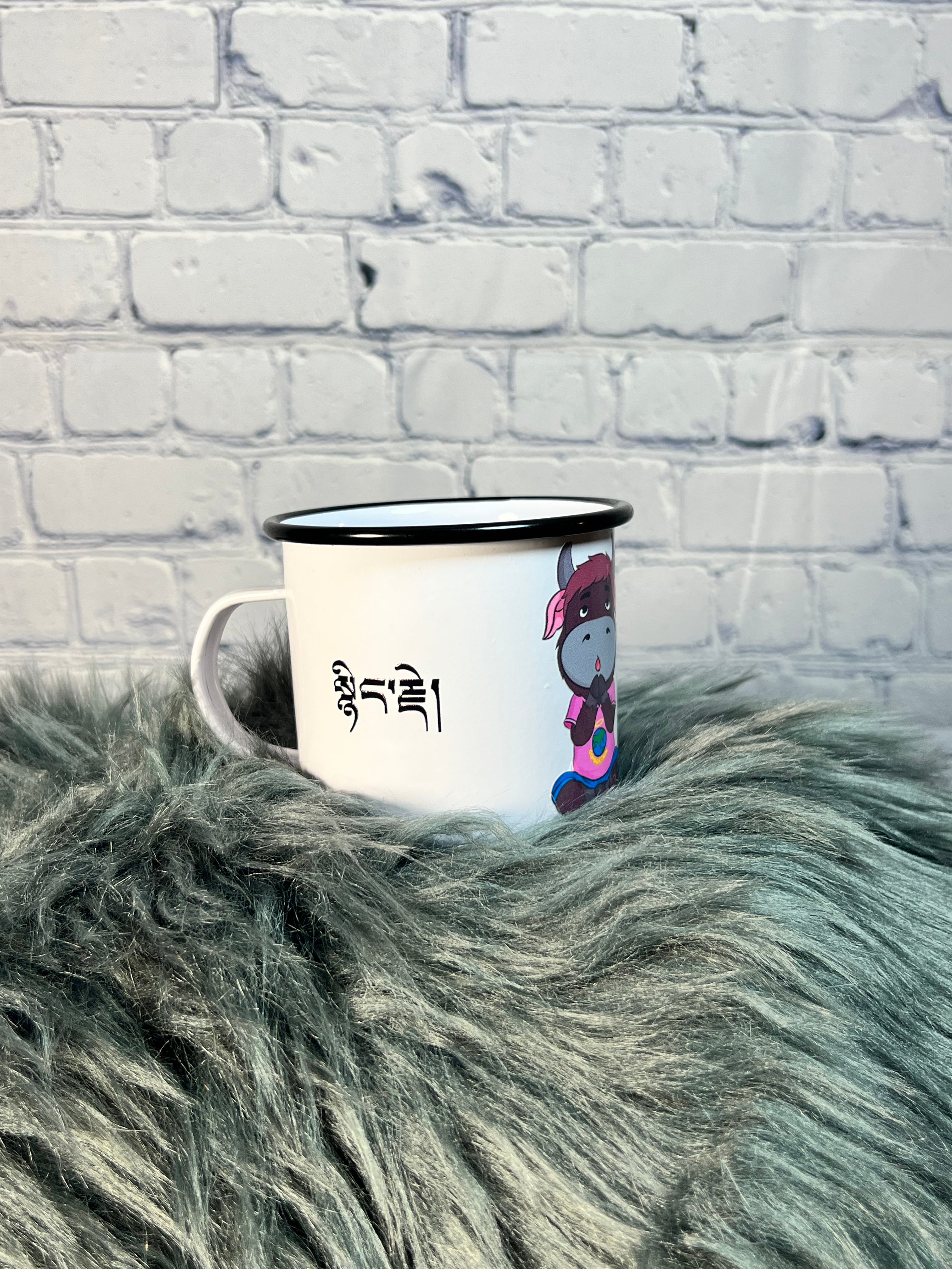 Graphic Enamel Mug- Compassion