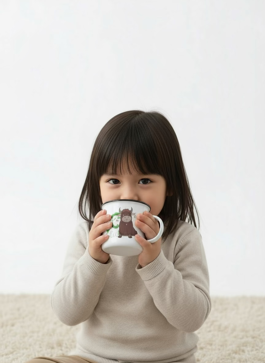 Graphic Enamel Mug- Friendship