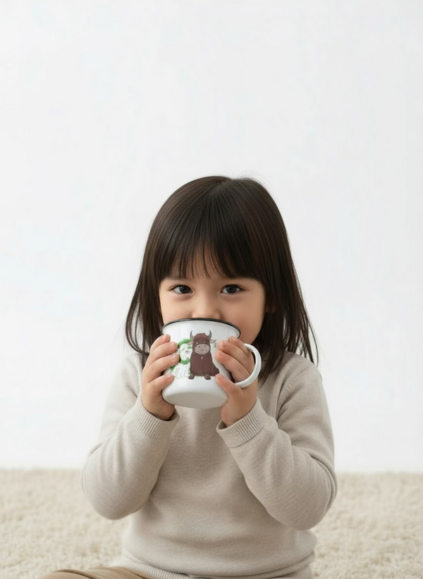 Graphic Enamel Mug- Friendship