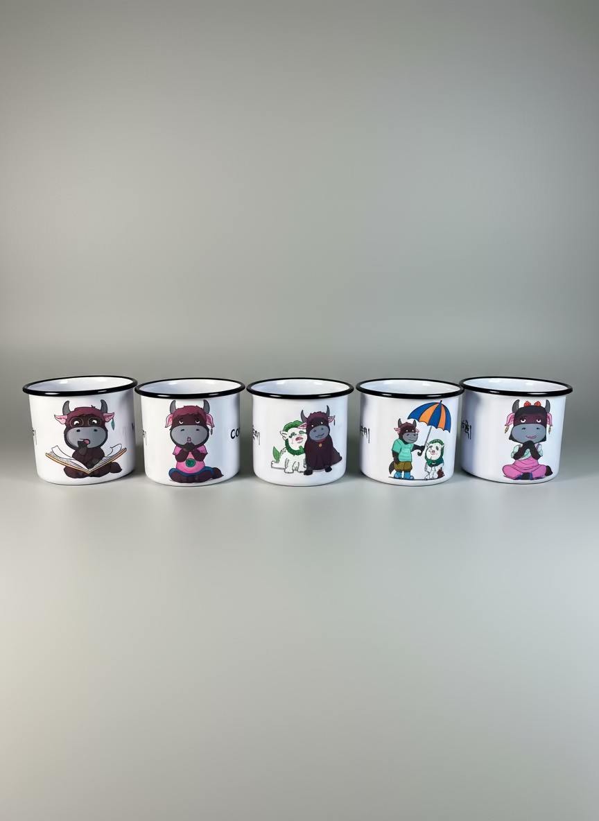 Graphic Enamel Mug - Kindness