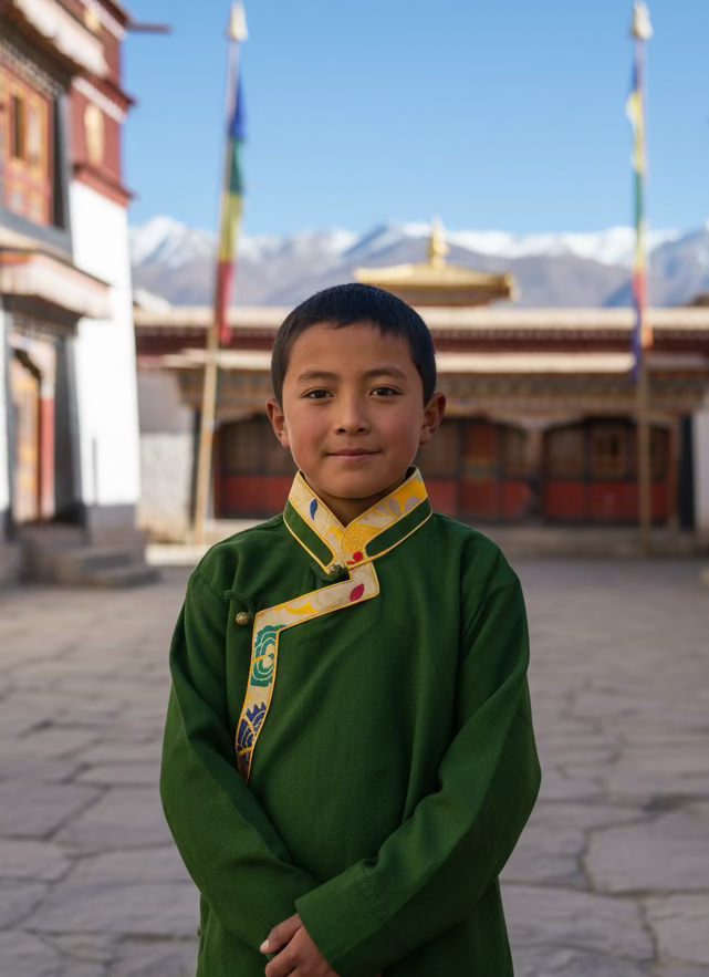 Traditional Tibetan Boy Shirt